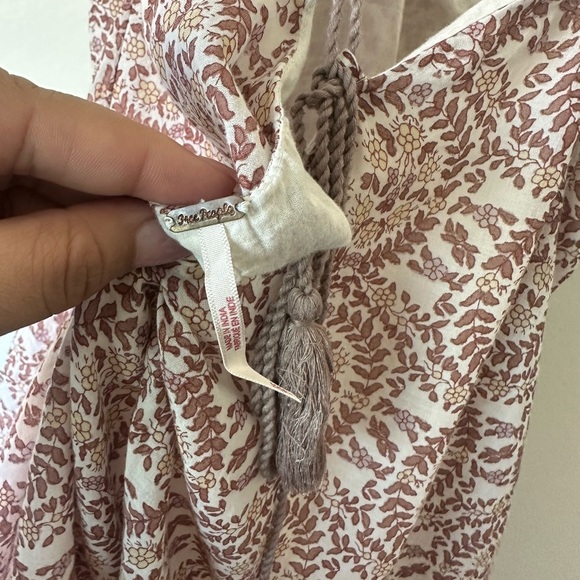 FREE PEOPLE Brown Good As Gold 100% Cotton Halter Tank/Tunic Size XS - Picture 8 of 9